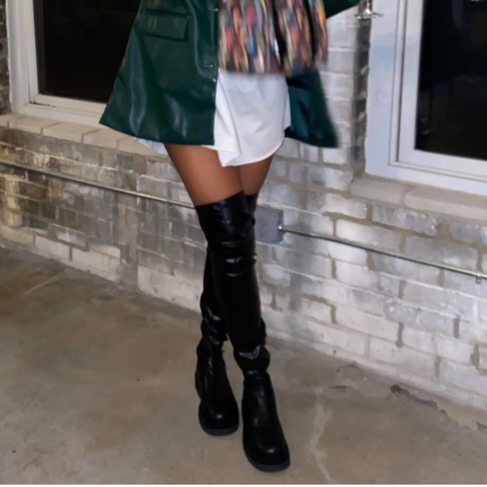 PLT OverTheKnee Platform boot